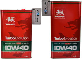 Моторное масло Wolver Turbo Evolution 10W-40 полусинтетическое