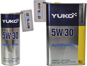 Моторное масло Yuko Synthetic 5W-30 синтетическое