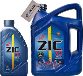 Моторное масло ZIC X5 5W-30 полусинтетическое