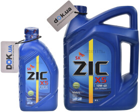 Моторное масло ZIC X5 Diesel 10W-40 полусинтетическое