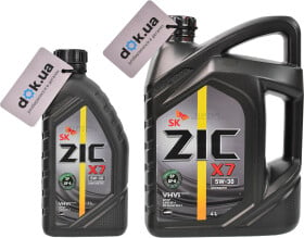 Моторное масло ZIC X7 5W-30 синтетическое