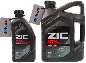 Моторное масло ZIC X7 LS 10W-40 синтетическое