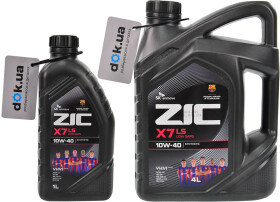 Моторное масло ZIC X7 LS 10W-40 синтетическое