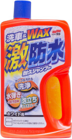 Автошампунь-полироль SOFT99 Water Block Shampoo White с воском