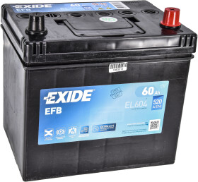 Аккумулятор Exide 6 CT-60-R Start-Stop EFB EL604