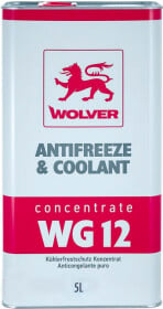 Концентрат антифризу Wolver Antifreeze &amp; Coolant WG12 G12 червоний