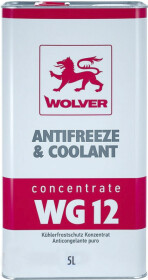 Концентрат антифризу Wolver Antifreeze &amp; Coolant WG12 G12 червоний
