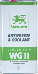 Концентрат антифризу Wolver Antifreeze &amp; Coolant WG11 G11 зелений