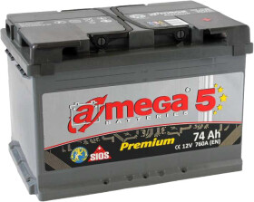 Аккумулятор A-Mega 6 CT-74-R Premium M574