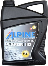 Трансмиссионное масло Alpine Dexron II D полусинтетическое