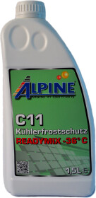 Готовый антифриз Alpine Ready Mix G11 зеленый -36 °C