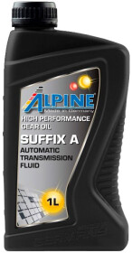 Трансмиссионное масло Alpine ATF Suffix A синтетическое