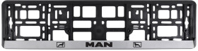 Рамка номерного знака Carlife NH500 колір чорний на MAN пластик