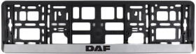 Рамка номерного знака Carlife NH520 колір чорний на DAF пластик
