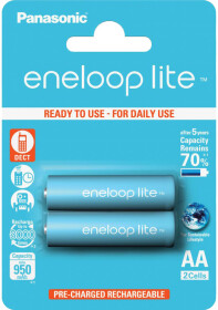 Акумуляторна батарейка Panasonic Eneloop Lite BK-3LCCE/2BE 950 mAh 2 шт