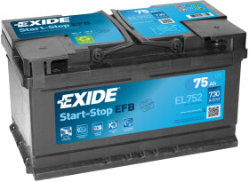 Аккумулятор Exide 6 CT-75-R Start-Stop EFB el752