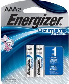 Батарейка Energizer Ultimate Lithium 257-1009_2 AAA (мизинчиковая) 1,5 V 2 шт