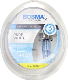 Автолампа Bosma PURE WHITE H4 P43t 55 W 60 W світло-блакитна 8887