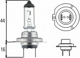 Автолампа Behr Hella Lifetime Long Life H7 PX26d 55 W прозора 8GH007157201