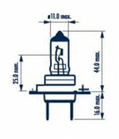 Автолампа Narva Long Life H7 PX26d 55 W прозрачная 48329