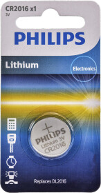 Батарейка Philips Minicells Lithium CR2016/01B CR2016 3 V 1 шт