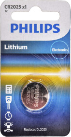 Батарейка Philips Minicells Lithium CR2025/01B CR2025 3 V 1 шт