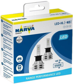 Автолампа Narva Range Performance LED H3 PK22s 19 W 180583000