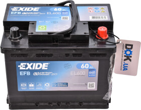 Аккумулятор Exide 6 CT-60-R Start-Stop EFB EL600