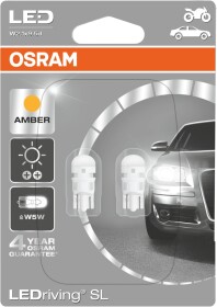 Автолампа Osram LEDriving Standard W5W W2,1x9,5d 1 W белая 2880YE-02B