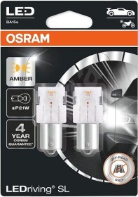 Автолампа Osram LEDriving P21W BA15s 1,3 W 7506DYP-02B