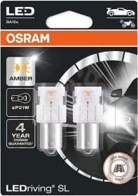 Автолампа Osram LEDriving P21/5W BAY15d 0,8 W 1,3 W 7528DYP-02B