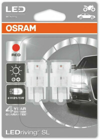 Автолампа Osram LEDriving Standard W21/5W W3x16q 3 W 7716R-02B