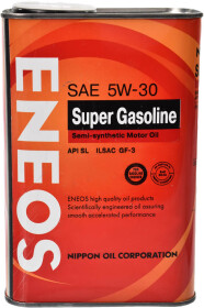 Моторное масло Eneos Super Gasoline SL 5W-30 полусинтетическое