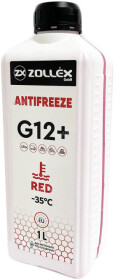 Готовый антифриз Zollex G12+ красный -35 °C