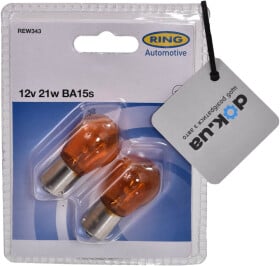 Автолампа Ring P21W BA15s 21 W оранжевая rew343