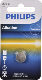 Батарейка Philips Minicells Alkaline A76/01B LR44 1,5 V 1 шт
