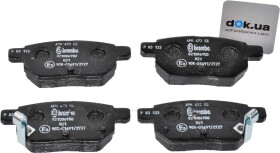 Тормозные колодки Brembo P 83 133