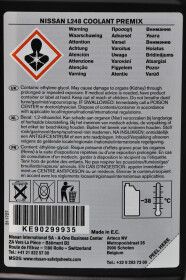 Nissan Coolant L248 Premix G11 зеленый -38 °C готовый антифриз