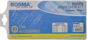 Набір запобіжників Bosma Workshop Kit 2607 FN FT midi (normal) + mini 150 шт.