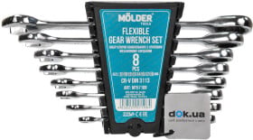 Набор ключей комбинированных трещоточных Molder MT56108 8-19 мм 8 шт