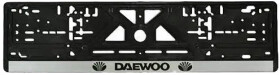 Рамка номерного знака Штурмовик 14353 чёрный с серебристым Daewoo