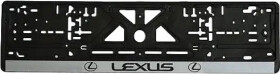 Рамка номерного знака Штурмовик 18384 чёрный с серебристым Lexus