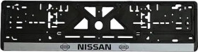 Рамка номерного знака Штурмовик 18352 чёрный с серебристым Nissan