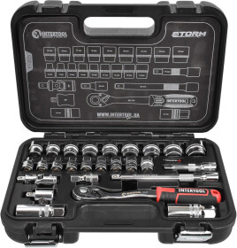 Набор торцевых головок и комплектующих Intertool Storm ET-8026 3/8