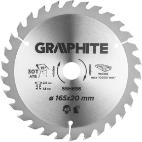 Круг отрезной Graphite 55H686 165 мм