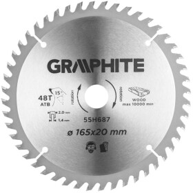 Круг отрезной Graphite 55H687 165 мм