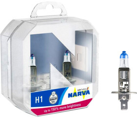 Автолампа Narva H1 P14,5s 55 W прозоро-блакитна 480682100