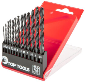 Набір свердл Top Tools спіральних по металу 60H713 1.5-6.5 мм 13 шт.