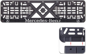 Рамка номерного знака Eurotermix 47206 черный Merсedes-Benz