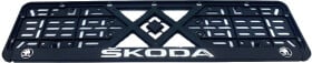Рамка номерного знака Eurotermix 45572 черный Skoda